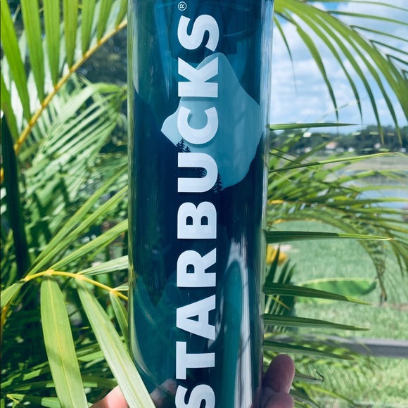 Starbucks Blue Mountain Design Hot Tumbler Cold Cup 16oz Grande Insulated NWT - Picture 4 of 9